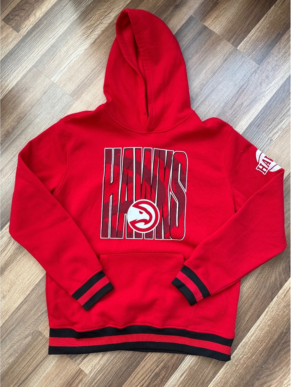 Atlanta Hawks Red Hoodie Sweatshirt Size L